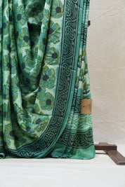 Green HBP Modal Silk Saree - SRGMSS424