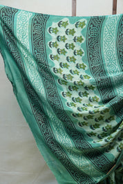 Green HBP Modal Silk Saree - SRGMSS424