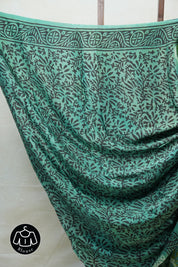 Green HBP Modal Silk Saree - SRGMSS424
