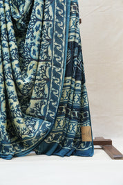 Cream HBP Modal Silk Saree - SRCMSS419