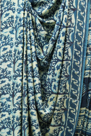 Cream HBP Modal Silk Saree - SRCMSS419