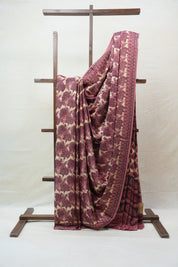 Cream HBP Modal Silk Saree - SRCMSS420