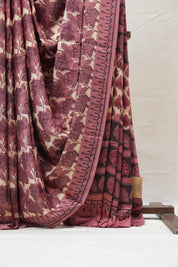 Cream HBP Modal Silk Saree - SRCMSS420