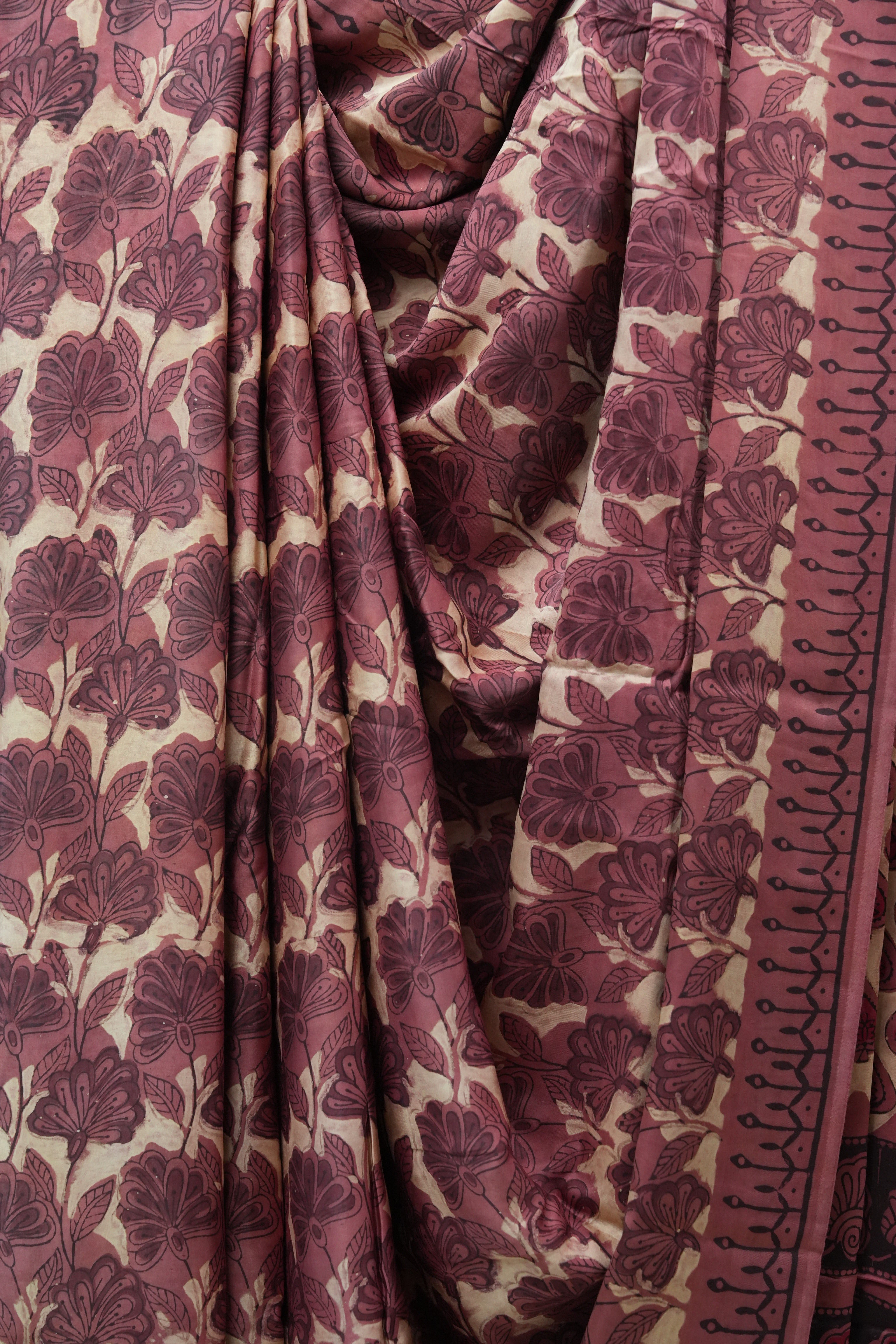 Cream HBP Modal Silk Saree - SRCMSS420