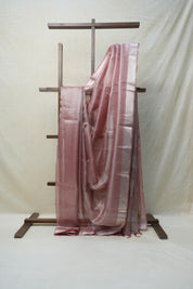 Red Tissue Tussar Silk Saree - SRRTTSS412