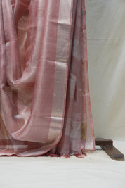 Red Tissue Tussar Silk Saree - SRRTTSS412