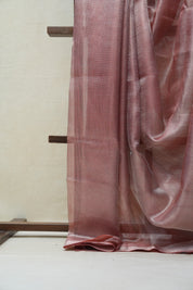 Red Tissue Tussar Silk Saree - SRRTTSS412