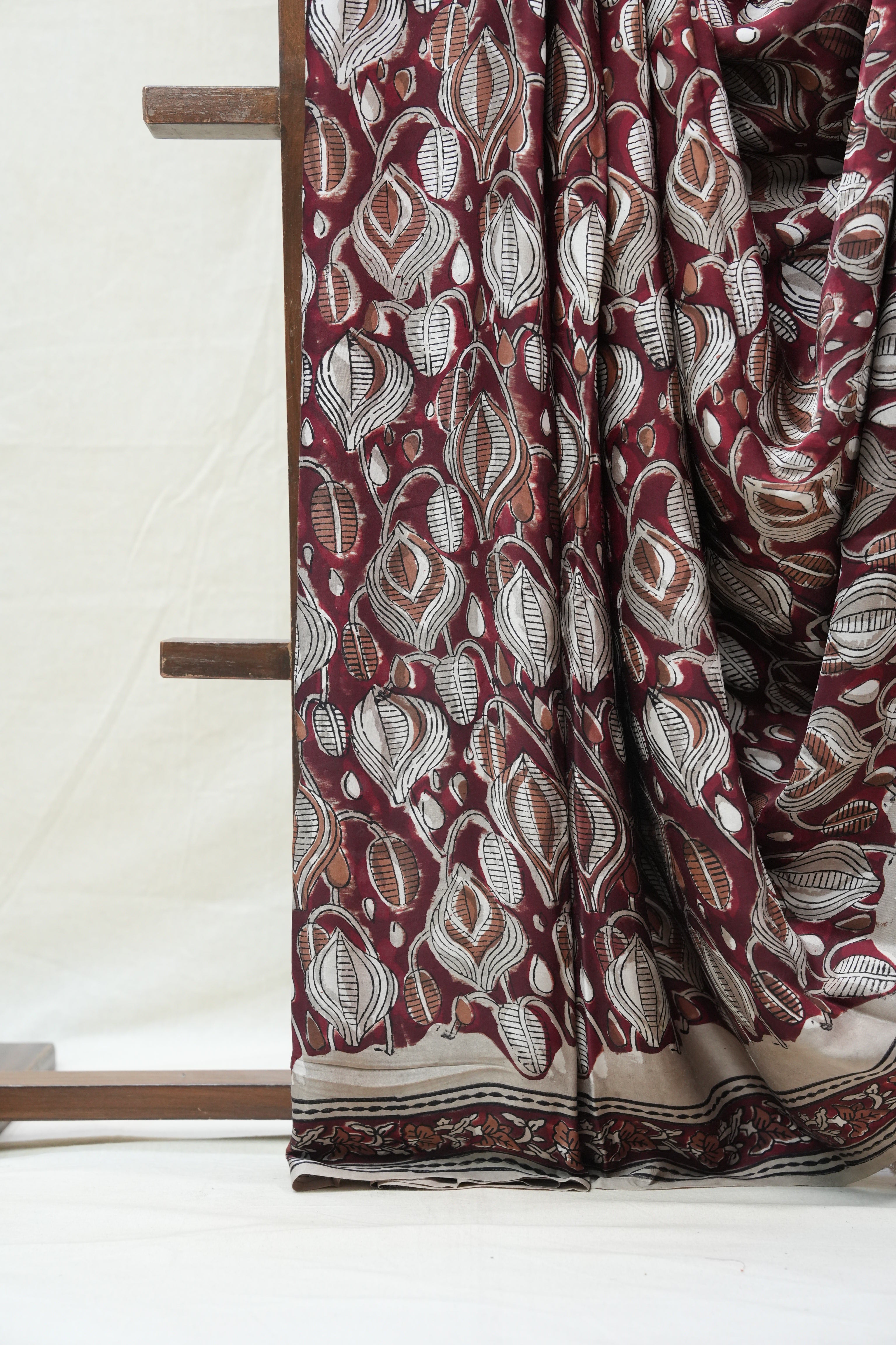 Maroon HBP Modal Silk Saree - SRMMSS416