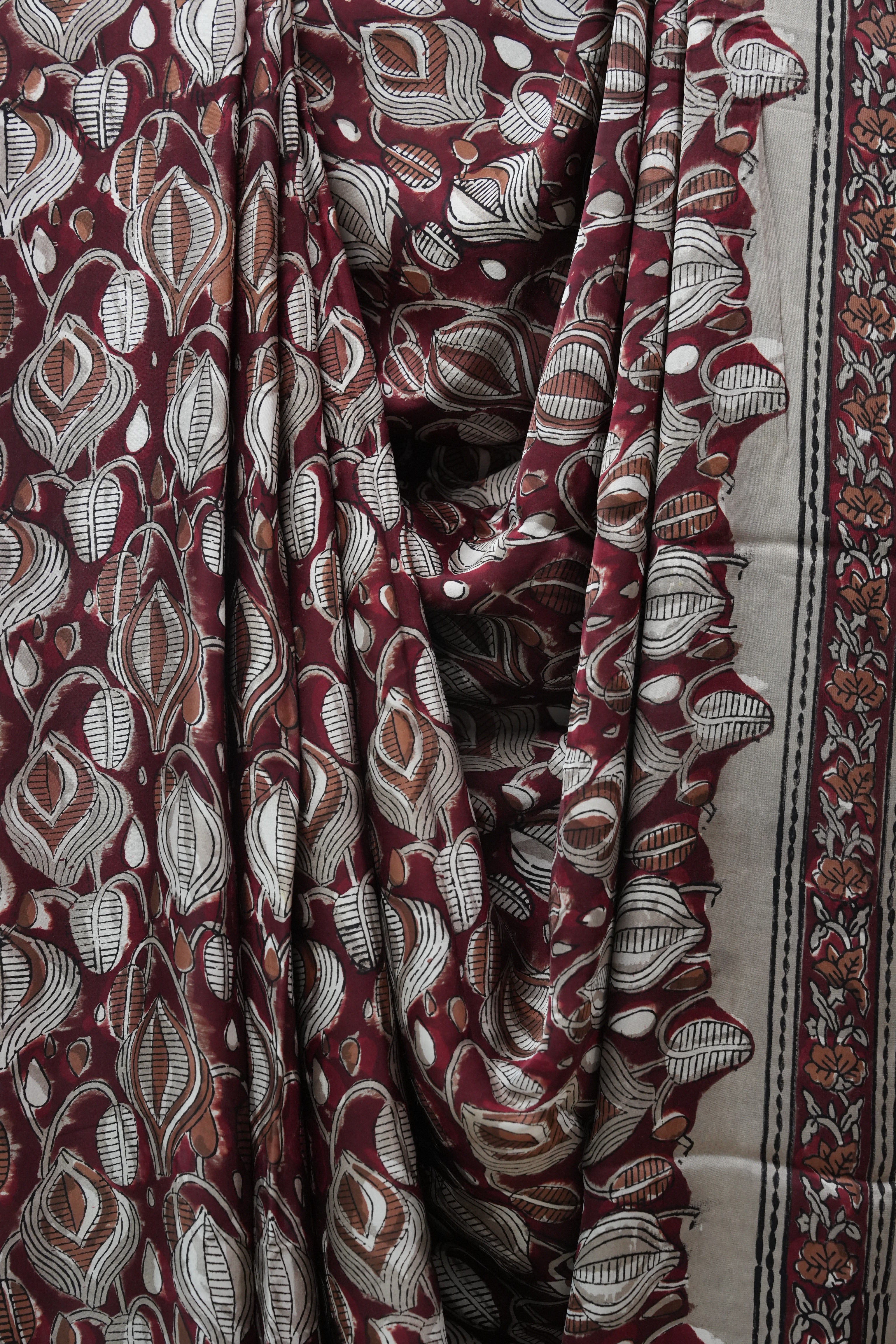 Maroon HBP Modal Silk Saree - SRMMSS416