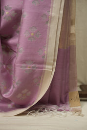 Pink Bengal Cotton Silk Jamdani Saree - SRPBCSJS07