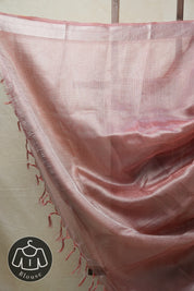 Red Tissue Tussar Silk Saree - SRRTTSS412