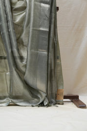 Green Tissue Tussar Silk Saree - SRGTTSS414