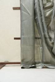 Green Tissue Tussar Silk Saree - SRGTTSS414