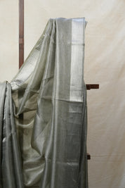 Green Tissue Tussar Silk Saree - SRGTTSS414