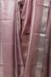 Maroon Tissue Tussar Silk Saree - SRMTTSS419