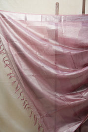 Maroon Tissue Tussar Silk Saree - SRMTTSS419