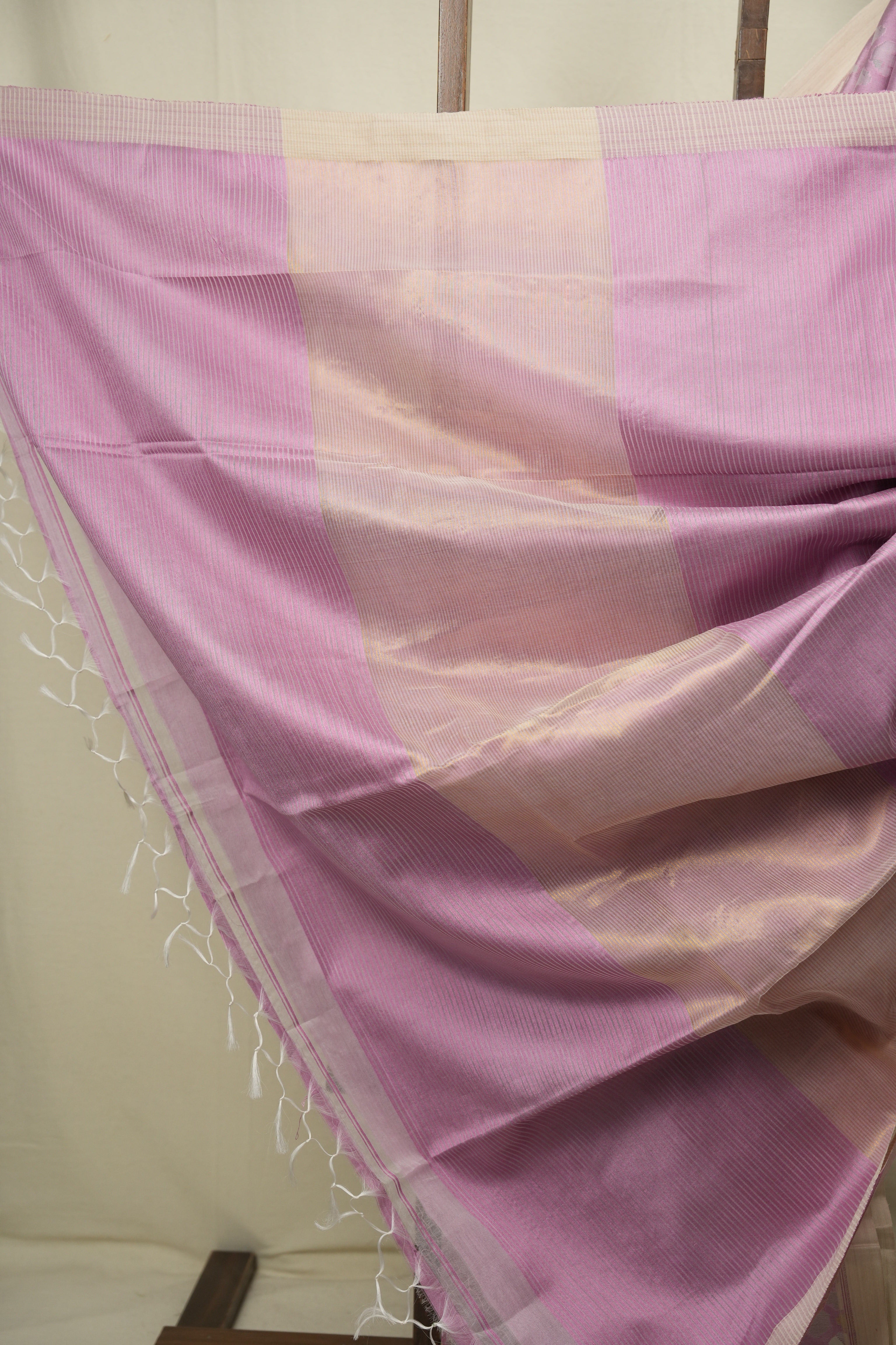 Pink Bengal Cotton Silk Jamdani Saree - SRPBCSJS07