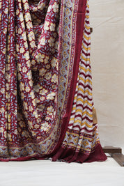 Maroon HBP Modal Silk Saree - SRMMSS405