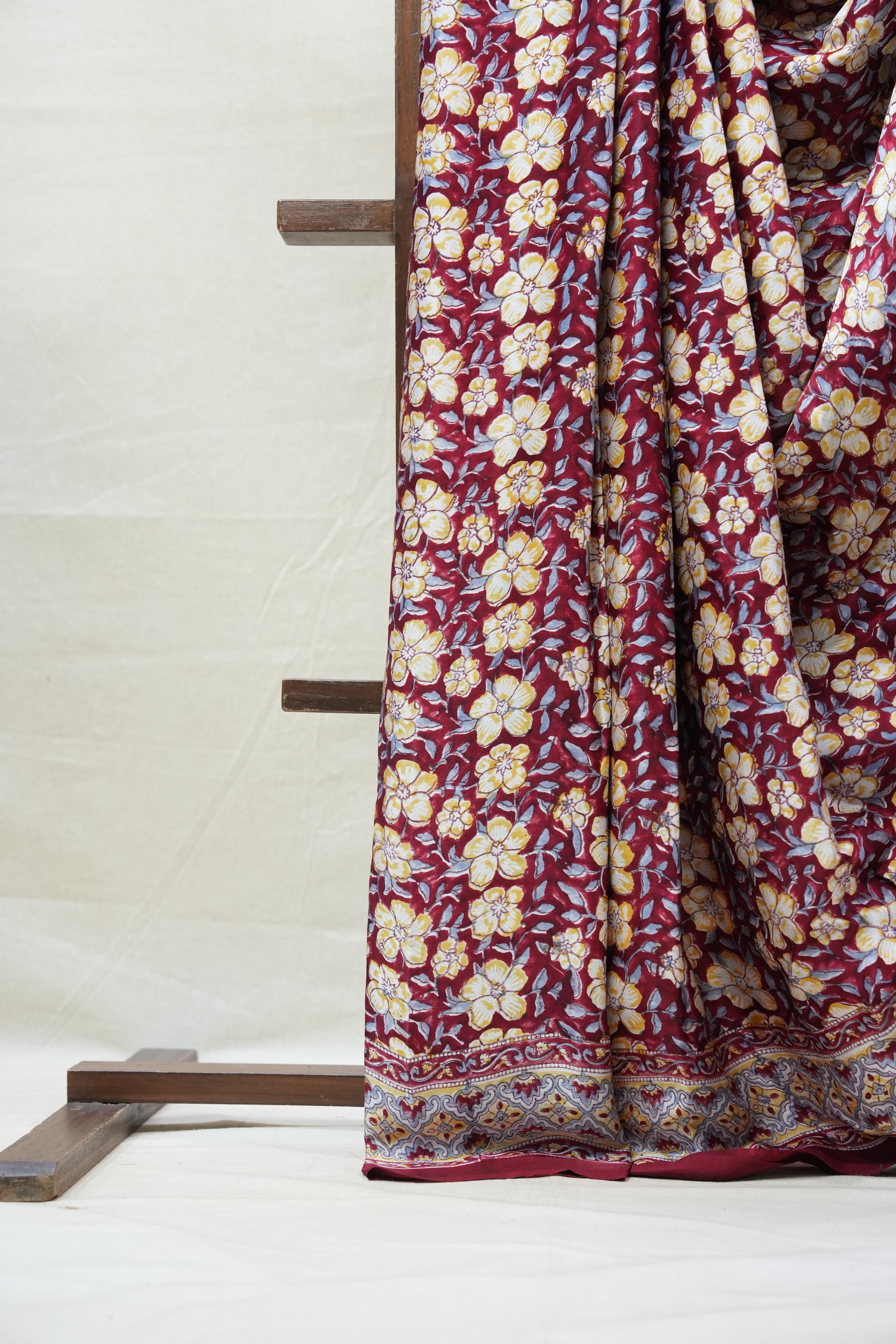 Maroon HBP Modal Silk Saree - SRMMSS405