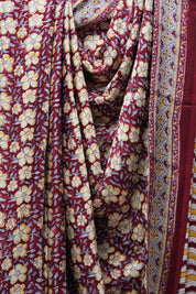 Maroon HBP Modal Silk Saree - SRMMSS405