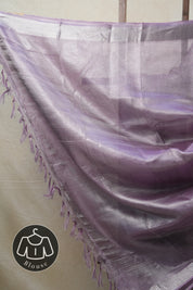 Purple Tissue Tussar Silk Saree - SRPTTSS415