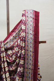Maroon HBP Modal Silk Saree - SRMMSS405