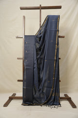 Grey Maheshwari Saree - SRGMS824