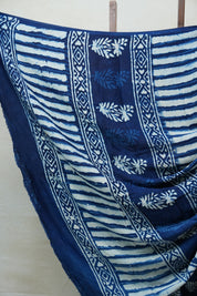 Indigo HBP Modal Silk Saree - SRIMSS400