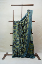 Black HBP Modal Silk Saree - SRBMSS401