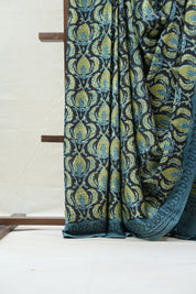 Black HBP Modal Silk Saree - SRBMSS401