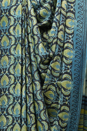 Black HBP Modal Silk Saree - SRBMSS401