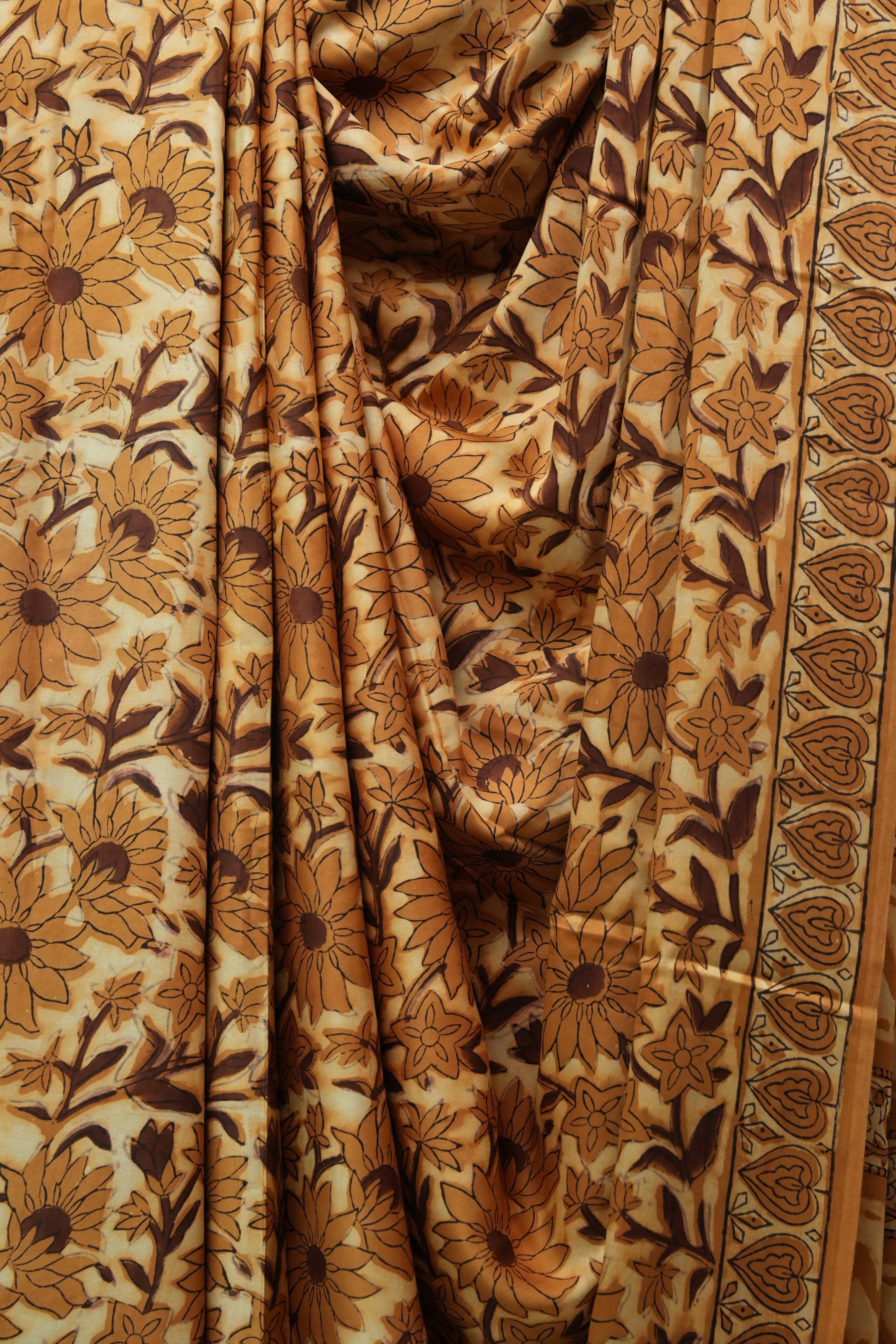 Cream HBP Modal Silk Saree - SRCMSS425