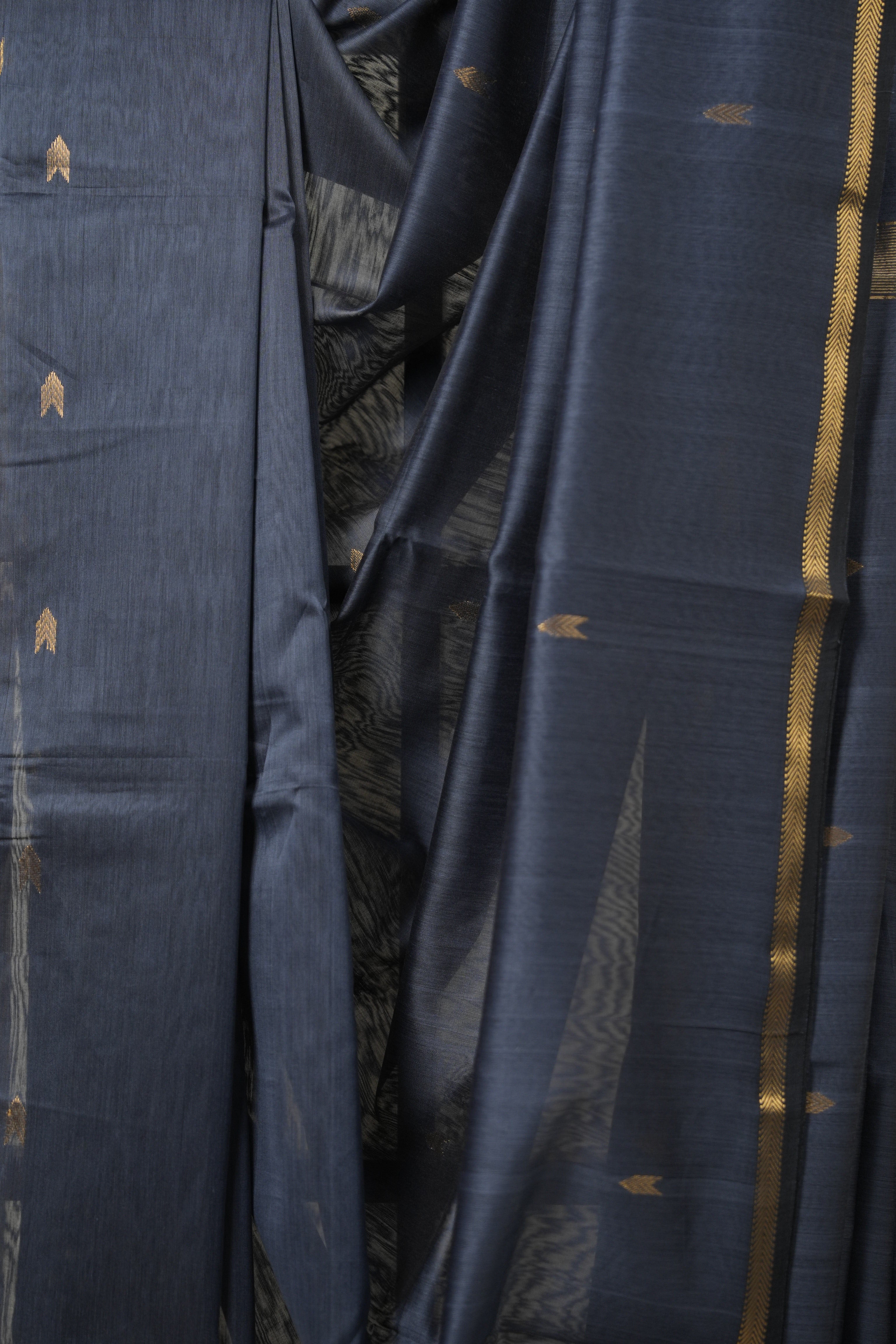 Grey Maheshwari Saree - SRGMS824
