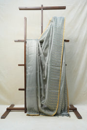 Green Tissue Tussar Silk Saree - SRGTTSS408