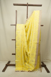 Yellow Bengal Cotton Silk Jamdani Saree - SRYBCSJS03