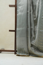 Green Tissue Tussar Silk Saree - SRGTTSS408