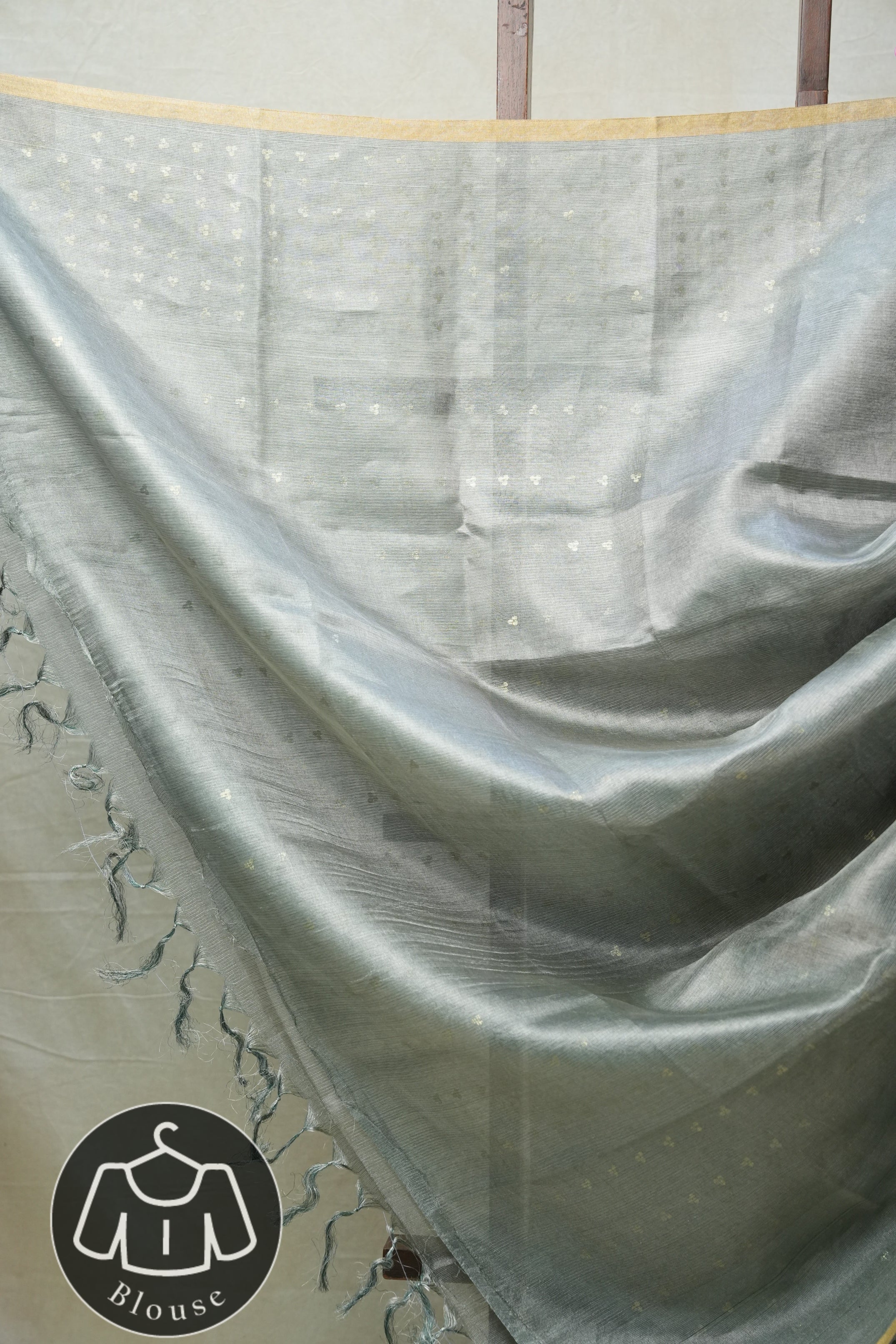 Green Tissue Tussar Silk Saree - SRGTTSS408