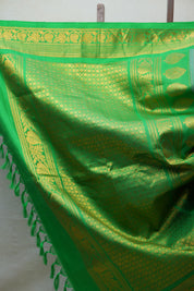 Sky Blue Gadwal Silk Saree - SRSBGSS490