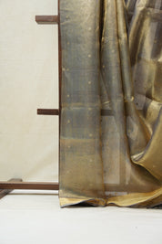Golden Blue Tissue Tussar Silk Saree - SRGBTTSS444