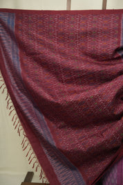 Lilac Raw Silk Ikat Saree - SRLRSIS1092