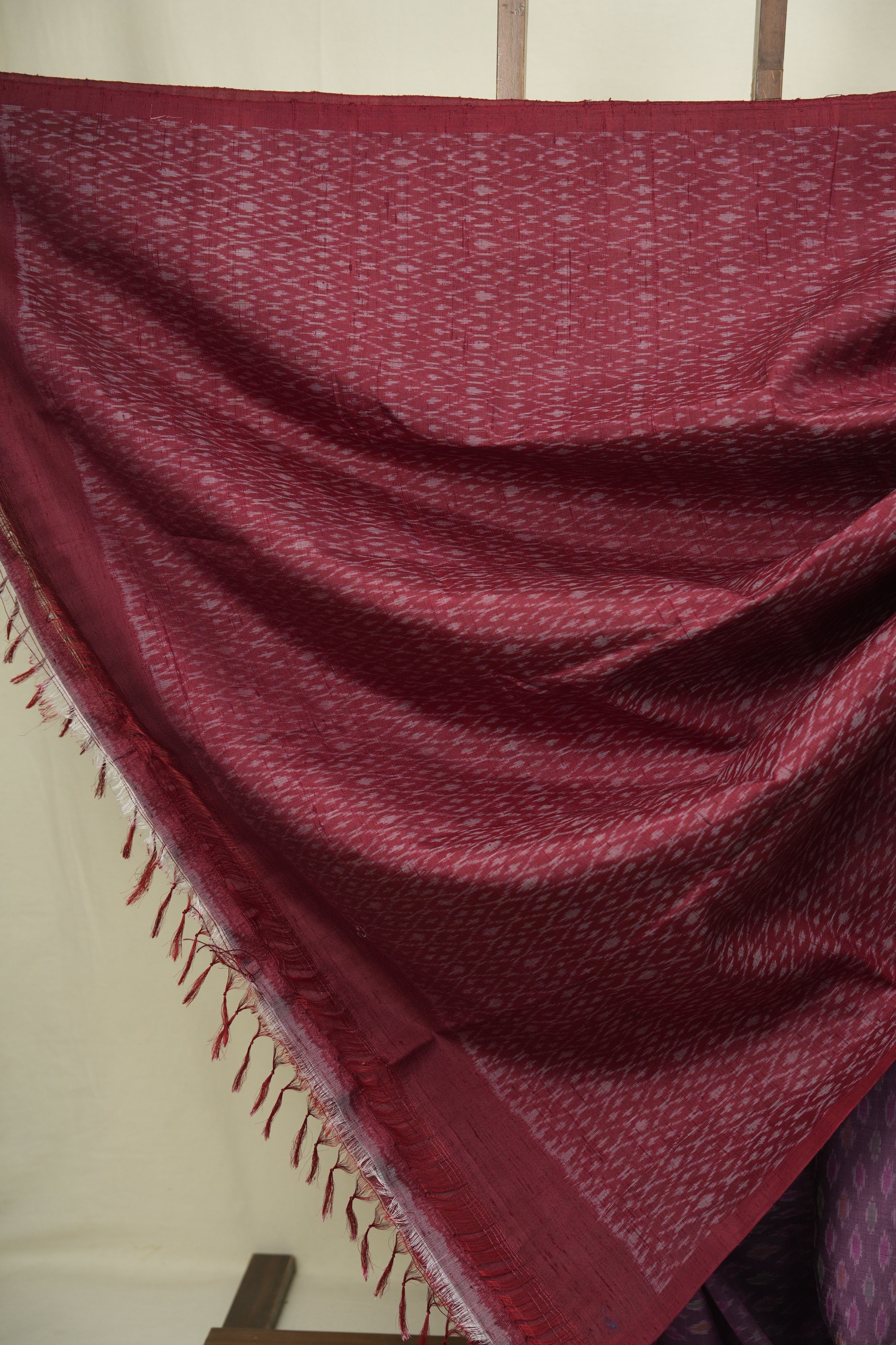 Lilac Raw Silk Ikat Saree - SRLRSIS1092