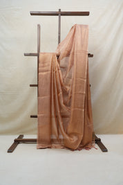 Golden Pink Tissue Tussar Silk Saree - SRGPTTSS427