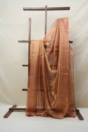 Pink Gold Tissue Tussar Silk Saree - SRPGTTSS430