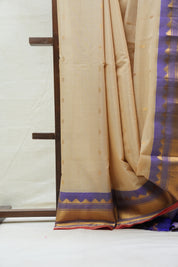 Beige Gadwal Cotton Silk Saree - SRBGCSS109