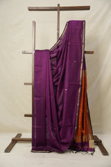 Purple  Maheshwari Saree - SRPMS819