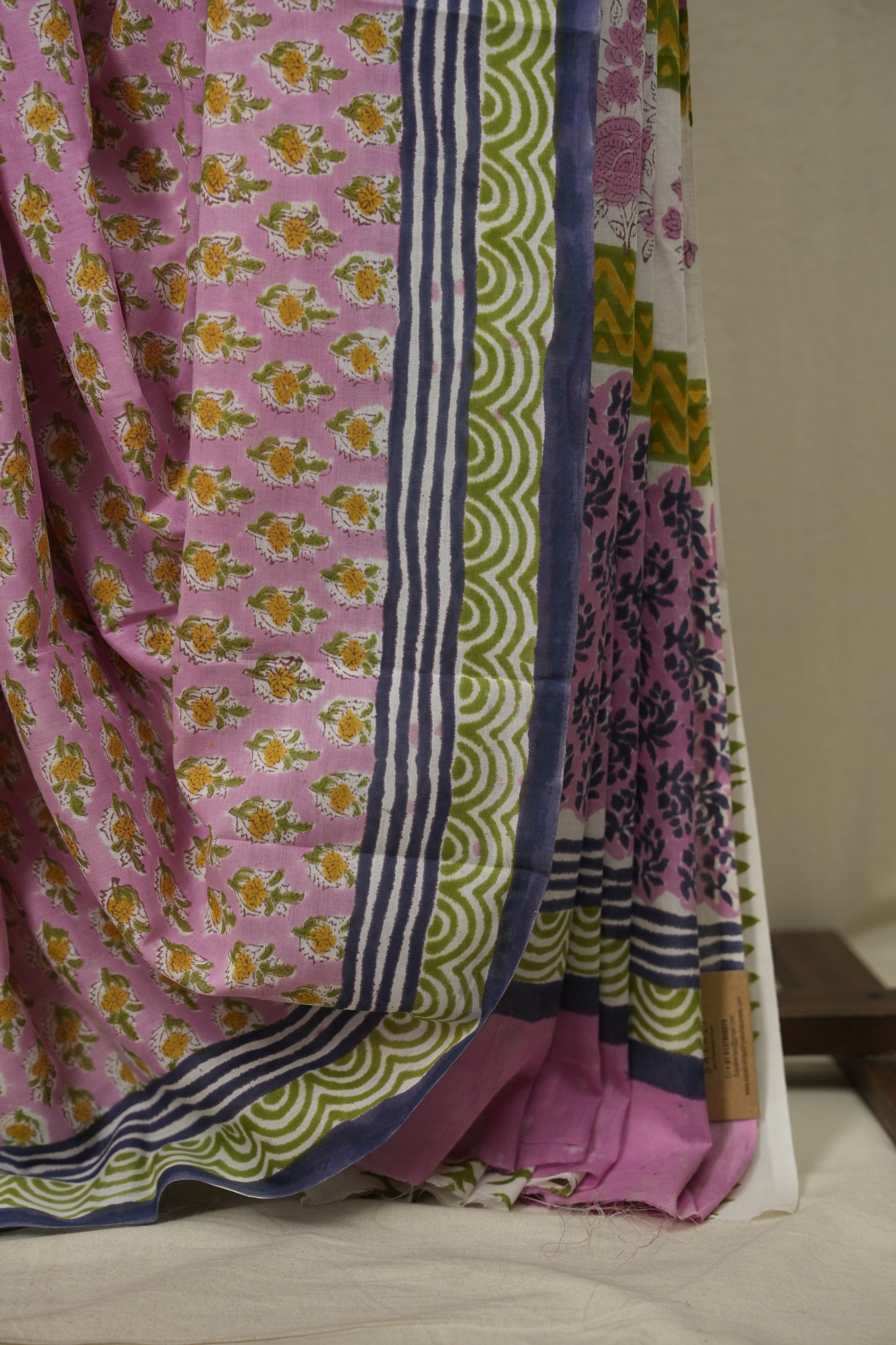 Pink HBP Cotton Saree - SRPCS3760