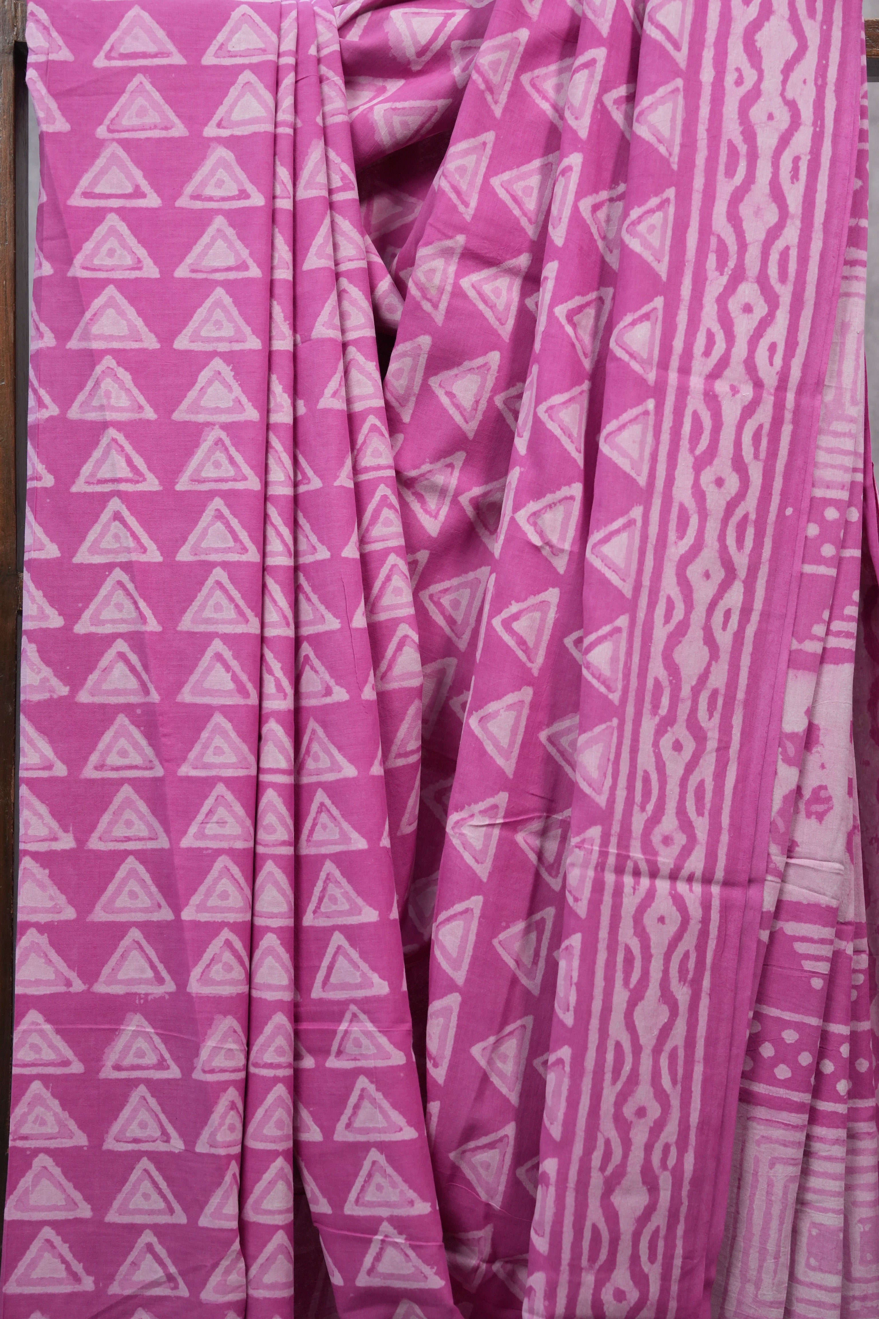 Pink HBP Cotton Saree - SRPCS2391