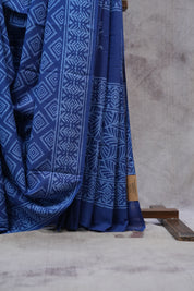 Blue HBP Cotton Saree - SRBCS2385