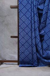 Blue HBP Cotton Saree - SRBCS2385