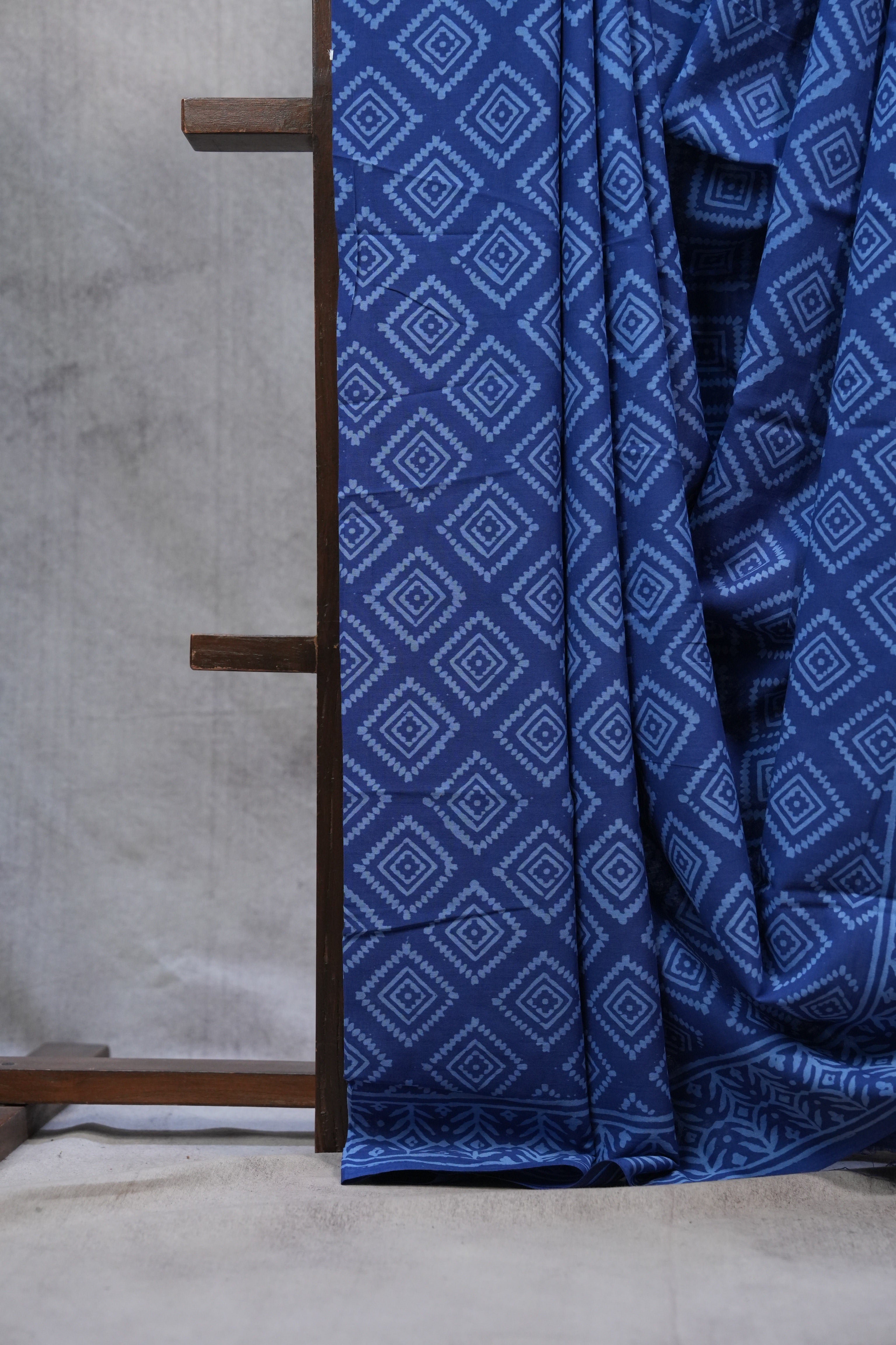 Blue HBP Cotton Saree - SRBCS2385